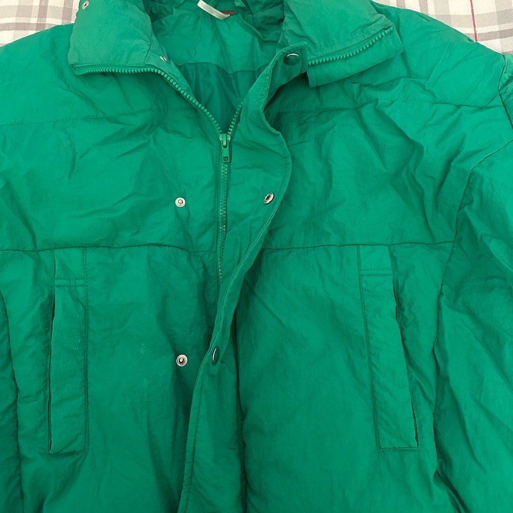 Free People Green Puffer Jacket - Picture 5 of 14